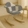 Schommelstoel Nordic-style Patchwork– Bekleed met Stof – Patchwork Sam  image 7