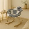 Schommelstoel Nordic-style Patchwork– Bekleed met Stof – Patchwork Sam  image 7