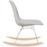 Schommelstoel Modern Stof Bekleed voor Volwassenen - Stalen en Houten Poten - Skögur image 7
