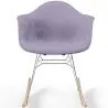 Schommelstoel Moderne Stof Bekleed – Nordic Stijl - Nordika image 7