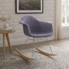 Schommelstoel Moderne Stof Bekleed – Nordic Stijl - Nordika image 7