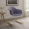 Schommelstoel Moderne Stof Bekleed – Nordic Stijl - Nordika image 7