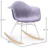 Schommelstoel Moderne Stof Bekleed – Nordic Stijl - Nordika image 7