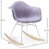Schommelstoel Moderne Stof Bekleed – Nordic Stijl - Nordika image 7