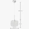 Moderne Glazen Hanglamp - Verstelbare Kabel - Dewers image 7