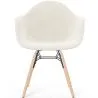 Stoel met armleuningen - Bekleed bouclé - Scandinavisch - Eetkamer, kantoor of wachtruimte - Nordika image 7