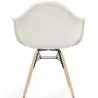 Stoel met armleuningen - Bekleed bouclé - Scandinavisch - Eetkamer, kantoor of wachtruimte - Nordika image 7
