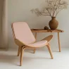 Design fauteuil - Scandinavische fauteuil - Stoffen bekleding - Perzik - Lucy image 7