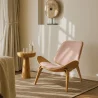 Design fauteuil - Scandinavische fauteuil - Stoffen bekleding - Perzik - Lucy image 7