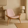 Design fauteuil - Scandinavische fauteuil - Stoffen bekleding - Perzik - Lucy image 7