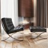 Design Fauteuil met Voetsteun - Bekleed in Leder - Town image 7