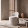 Kruk Laag Rond – Beklede Zitting met Rugleuning – Yaby image 7