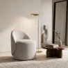 Kruk Laag Rond – Beklede Zitting met Rugleuning – Yaby image 7