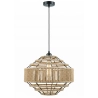 Hanglamp - Natuurlijke Touw en Zwart Metalen Frame - Lapor image 7