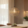 Hanglamp - Natuurlijke Touw en Zwart Metalen Frame - Lapor image 7