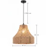 Hanglamp Natuurlijke Touw en Metaal – Boho Stijl – Handgemaakt Ontwerp – Lorena image 7