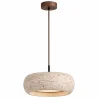 Plafondhanglamp – Hout & Travertin – Marguerite image 7