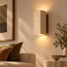 Wandlamp – Wandkandelaar van hout & travertin – Violette image 7