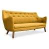 Linnen Gestoffeerde Sofa - Scandinavische Stijl - 3 zits - Poetes image 7