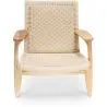 Loungestoel van Hout en Touw - Ambachtelijk Boho Bali Ontwerp - Birma image 7