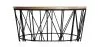 Ronde Bijzettafel - Industrieel Ontwerp - Hout & Metaal - Basker image 7