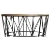 Ronde Bijzettafel - Industrieel Ontwerp - Hout & Metaal - Basker image 7