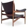 Design Fauteuil met Armleggers - Hout en Leder - Kapitein image 7