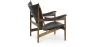 Design Fauteuil met Armleggers - Hout en Leder - Kapitein image 7
