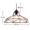 Industrieel ontwerp plafondlamp - Retro hanglamp - Nova image 7