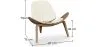 Design Fauteuil - Scandinavische Fauteuil - Bekleed met kunstleer - Lucy image 7
