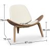 Design Fauteuil - Scandinavische Fauteuil - Bekleed met kunstleer - Lucy image 7