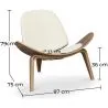 Design Fauteuil - Scandinavische Fauteuil - Bekleed met kunstleer - Lucy image 7