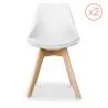 Set van 2 Denisse stoelen in Scandinavisch design met kussen - Mat image 7