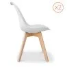 Set van 2 Denisse stoelen in Scandinavisch design met kussen - Mat image 7