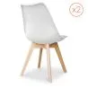 Set van 2 Denisse stoelen in Scandinavisch design met kussen - Mat image 7