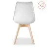 Set van 2 Denisse stoelen in Scandinavisch design met kussen - Mat image 7