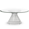 Salontafel Rond Glas en Metaal – Moderne Woonkamer Tafel – Barrel image 7