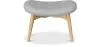 Met linnen beklede poef - Scandinavisch design - Hout - Kontor image 7