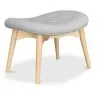 Met linnen beklede poef - Scandinavisch design - Hout - Kontor image 7