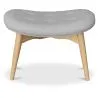 Met linnen beklede poef - Scandinavisch design - Hout - Kontor image 7