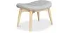 Met linnen beklede poef - Scandinavisch design - Hout - Kontor image 7