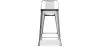 Barkruk met rugleuning - Hout & Staal - 60 cm - Stylix image 7