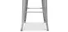 Industriële Design Barkruk met Rugleuning - Hout & Staal - 76cm - Stylix image 7