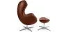 Design fauteuil met voetensteun - Egg Design - Gestoffeerd in leer - Brave image 7
