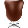 Design fauteuil met voetensteun - Egg Design - Gestoffeerd in leer - Brave image 7