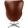 Design fauteuil met voetensteun - Egg Design - Gestoffeerd in leer - Brave image 7