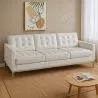 Sofa gestoffeerd in leder - 3 zits - Konel image 7
