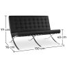 Leder Gestoffeerde Sofa - 2 zits - Stad image 7
