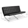 Leder Gestoffeerde Sofa - 3 zits - Stad image 7