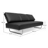 Sofa Gestoffeerd in Leder - 3 zits - Kart image 7